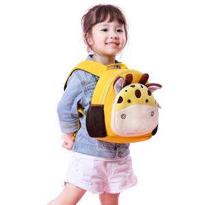 School Bags: Toddler Backpack-Giraffe