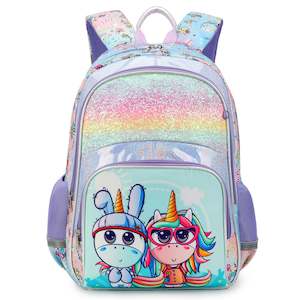 School Bags: Glitter Unicorn Backpack
