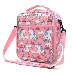 Lunch Bags: Unicorn & Dinosaur & Spaceship | Large Insulated Lunch Bags for Kids