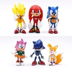 Toys: Sonic the Hedgehog 6 pcs Figures Toy, Cake Topper