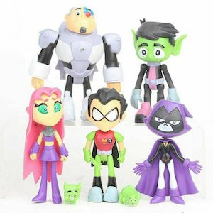 cake decoration: Teen titans set of 7 figures - cake topper