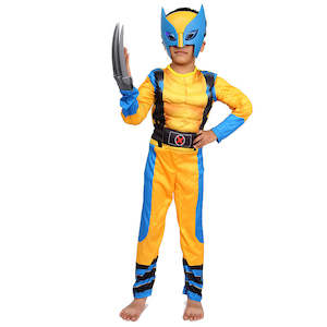 Apparel: Wolverine Child Muscle Costume with Claws and Light-Up Mask