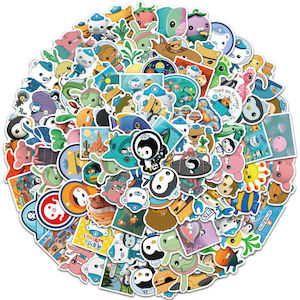 Octonauts: Octonauts assorted STICKERS - Sun and water proof 50 PCS