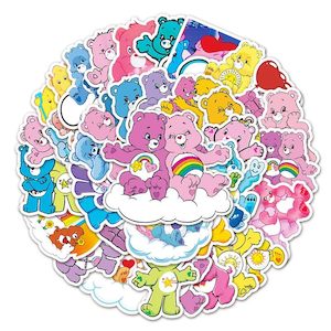 Stickers: Care Bear STICKERS 50PCS - no repeat, sun/water proof