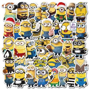 Stickers: Minions STICKERS 50PCS - no repeat, sun/water proof