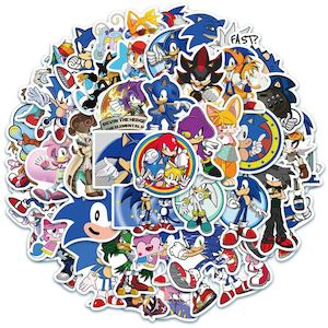 Stickers: Sonic STICKERS 100PCS - no repeat, sun/water proof