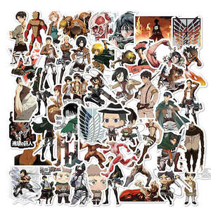 Attack on titan STICKERS 50PCS - no repeat, sun/water proof