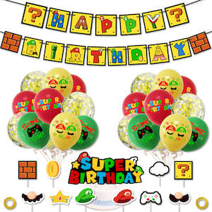 Super Mario Party Supplies for Kids’ Birthday Party decorations Set