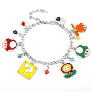 Super Mario: Super Mario Multi Character Charm Bracelet