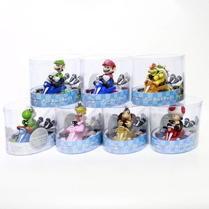 Super Mario: Super Mario Pull Back Kart Racer Car Figures Toy