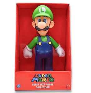 Super Mario: Luigi Super Size - Super Mario Bros 9" Super Size Vinyl Figure