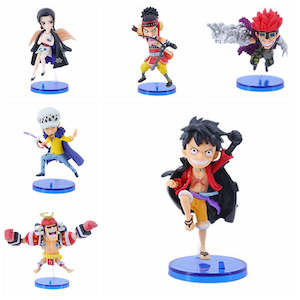 Hobbies Collectable Geek Zone: One Piece - Japanese Anime figures Toy set of 6pcs (7cm each)