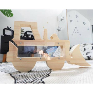 Coin Bank Money Bank: Digger Wooden Craft Piggy Money Bank