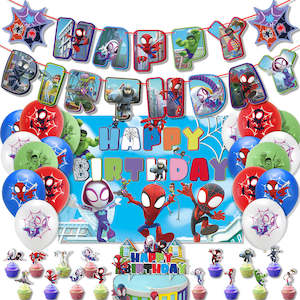 Spiderman Party Supplies for Kids’ Birthday Party decorations Set