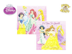 Princess: Disney Sparkle Princess party LUNCHEON NAPKINS