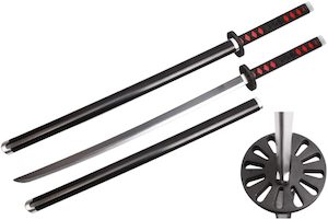 Cosplay Props: Demon Slayer Tanjiro Kamado Cosplay Sword 1:1 PU Foam