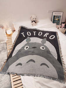 Studio Ghibli Totoro Thread Blanket, Throw Blanket Sofa Blanket