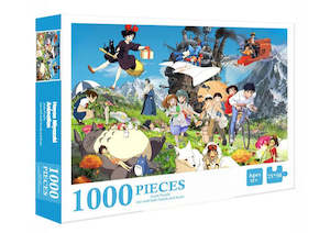 Studio Ghibli Family mix of characters 1000 Piece Jigsaw Puzzle 50cm x 75cm