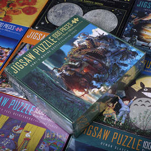 Studio Ghibli Totoro Howl Moving Castle Etc: Studio Ghibli Howl Moving Castle - 1000pcs puzzle 50cm x 70cm
