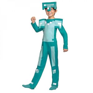 Costume: Minecraft Costume, Children's Magic Diamond Armor Set