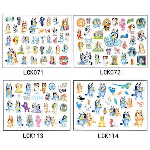 Bluey Temporary Tattoos Stickers set of 4pcs full of Bluey tattoo