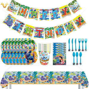 Stitch Party Tableware Set – 9-in-1 Party Kit party ware