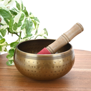 Products: Hammered Brass Singing Bowl Happy Medium