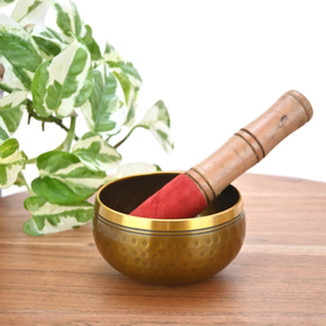 Products: Hammered Brass Singing Bowl (Small) Happy Medium