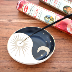 Yin & Yang Ceramic Incense Holder Happy Medium