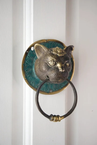 Products: Good Luck Cat Door Knocker Happy Medium