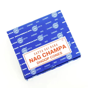 Satya Nag Champa Dhoop Cones Happy Medium