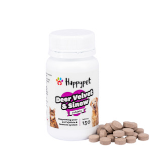 Health Supplements: NZ Deer Velvet & Sinew Tablets for Cats & Dogs - Pet Health Supplement