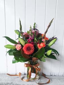 Beautiful Posy Vase - Rust Tone