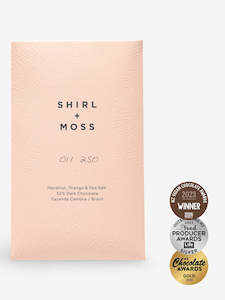 Pantry: CHOCOLATE Hazelnut, Orange & Sea Salt 52% Dark Chocolate Bar - Shirl + Moss