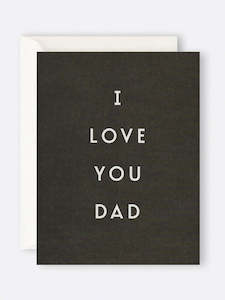 Fathers Day: I Love You Dad Gift Card - Father Rabbit
