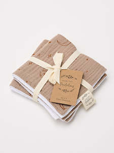 Childrens Gifts: Muslin Washcloth set of 2 - Over the Dandelions