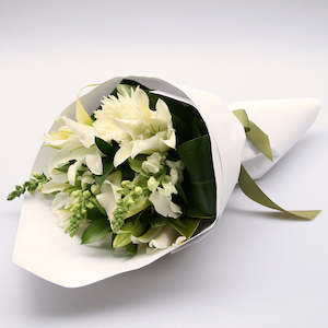 Elegant White Bouquet - Christmas Edition