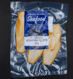 Products: Hot Smoked Monkfish Fillets 200g