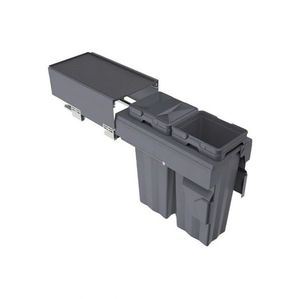 Products: Kosara Bin 350mm 2 x 16L Anthracite - Hardware & Handles NZ