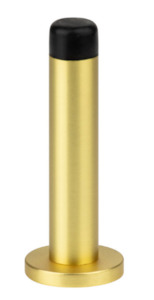 Brand Sylvan: Sylvan Wall Mounted Door Stop 84mm Available In 4 Colours : Black ,Graphite ,Satin Brass ,Satin Nickel Finish