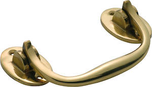 Brand Tradco: Trunk Handle Polished Brass H68xL120mm