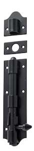 Tower Bolt Iron Matt Black L215xW48mm