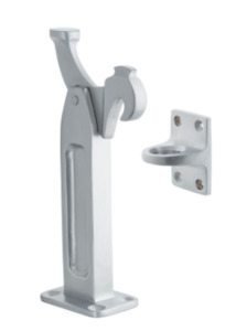 Brand Miles Nelson: MILES NELSON DOOR STOP LATCH BACK HEAVY DUTY FLOOR MOUNT 150MM SATIN CHROME