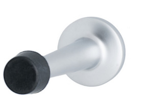 Brand Miles Nelson: MILES NELSON DOOR STOP ROUND TAPERED WALL MOUNT IN 2 COLOURS : SATIN CHROME ,STAINLESS STEEL