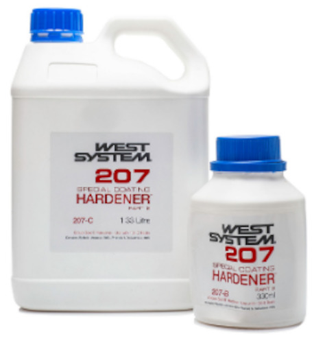 West Systems 207 Hardener 333 ml,1.33Litres,3.35Litres,6.7Litres