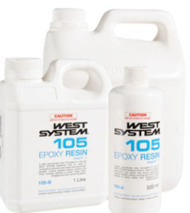 West System 105 Epoxy 1 Litre,4Litre,10Litre,20Litre