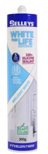 Brand Selleys: Selleys White for Life Silicone Sealant 300g - priced per unit Minimum order 6 units
