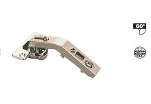Hafele  Corner door hinge, for corner mounting, corner angle 60°, screw fixing,&hellip;