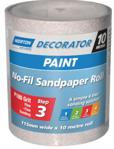 Brand Norton: Norton No-Fil Adalox Rolls (Paint) 115mm x 10metres A239