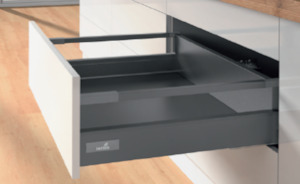 Hettich Germany Atira Pot and Pan Drawer Set Height 114mm Anthracite / Dark Grey&hellip;